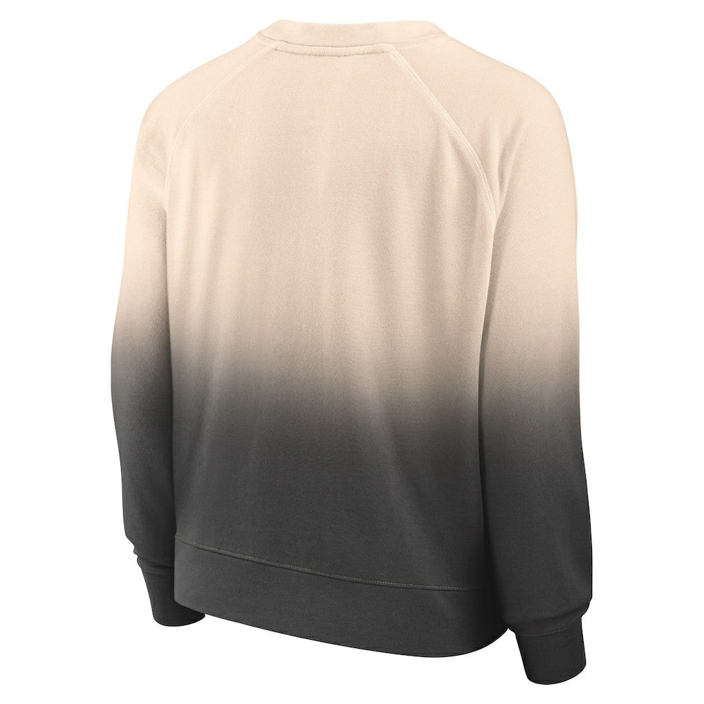 Fanatics Chicago Bulls Women's Lounge Arch Raglan Pullover Sweatshirt Tan/Black