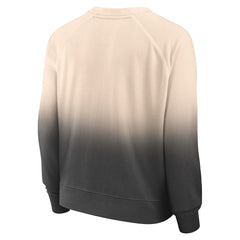 Fanatics Chicago Bulls Women's Lounge Arch Raglan Pullover Sweatshirt Tan/Black