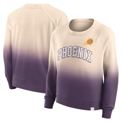 Fanatics Phoenix Suns Women's Lounge Arch Raglan Pullover Sweatshirt Tan/Purple
