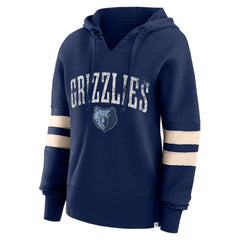 Fanatics Memphis Grizzlies Women's Bold Move Dolman V-Neck High Hip Hoodie Navy