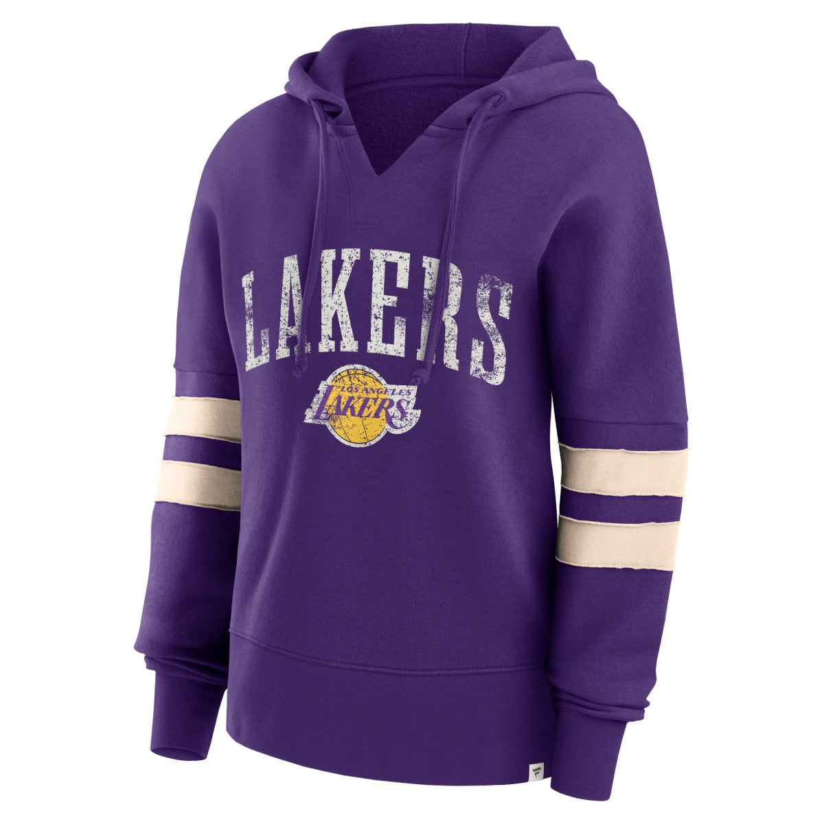 Fanatics Los Angeles Lakers Women's Bold Move Dolman V-Neck High Hip Hoodie Purple