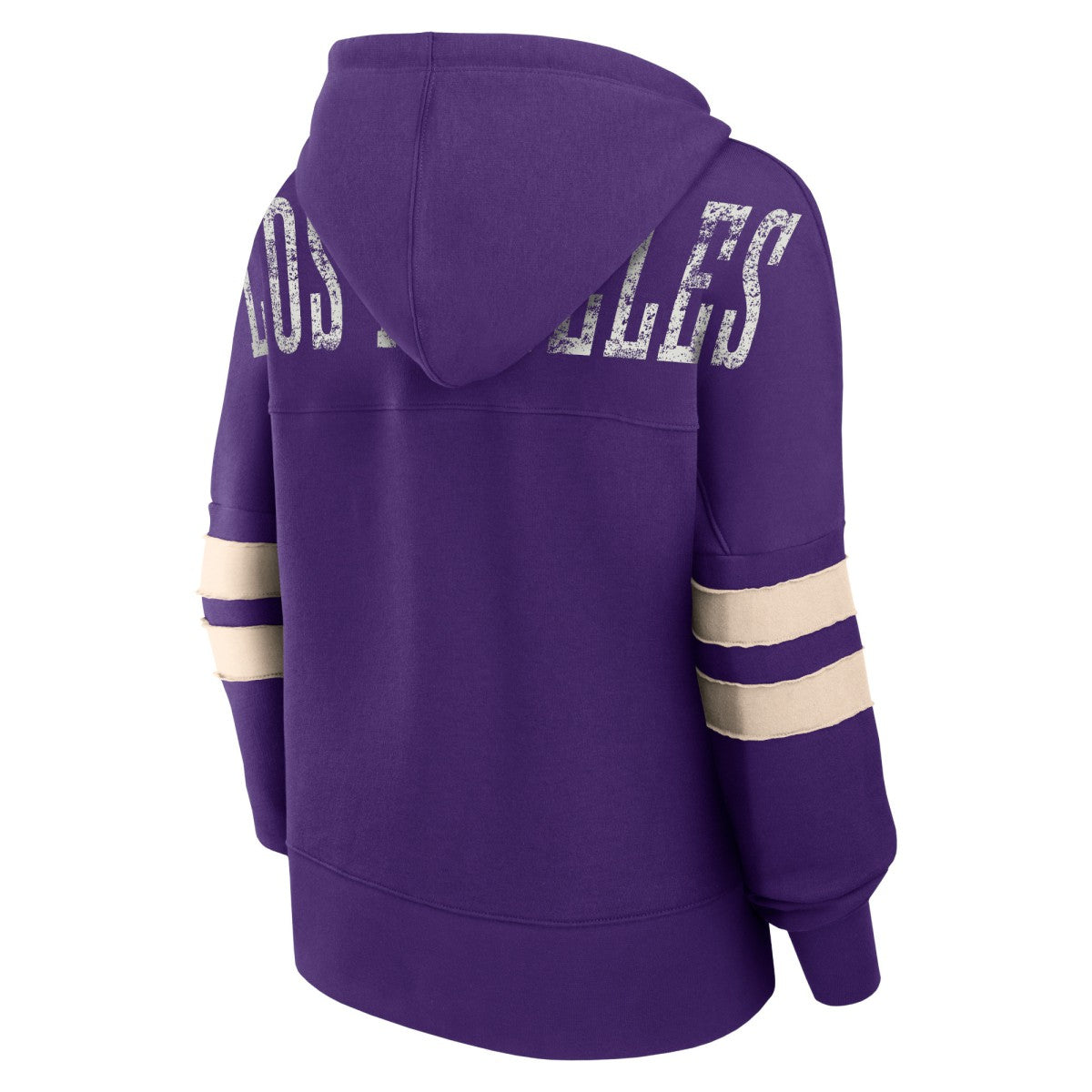 Fanatics Los Angeles Lakers Women's Bold Move Dolman V-Neck High Hip Hoodie Purple