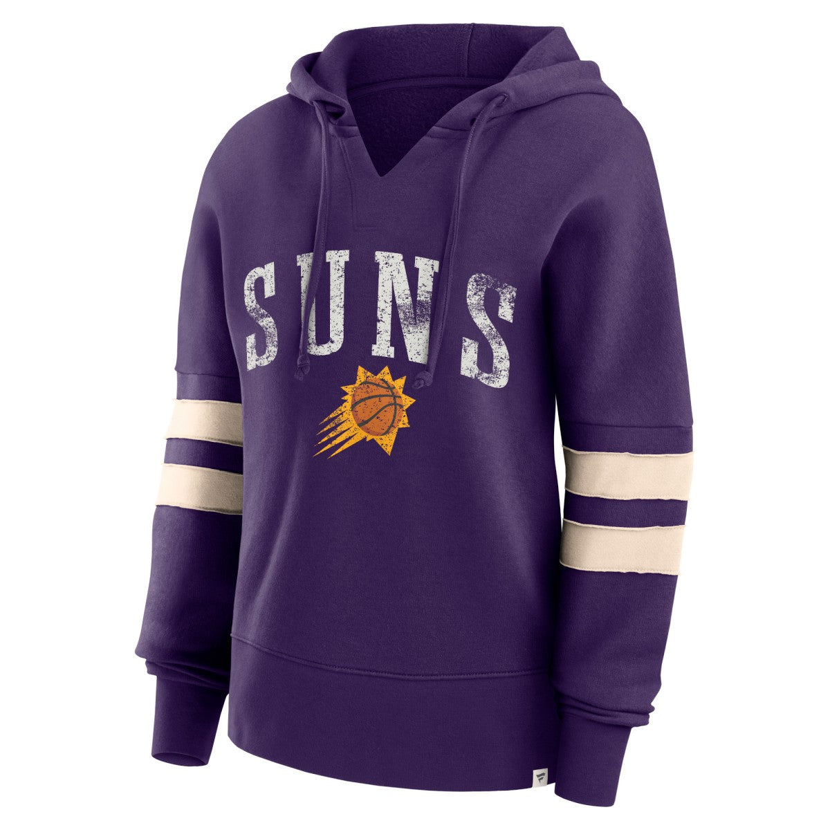Fanatics Phoenix Suns Women's Bold Move Dolman V-Neck High Hip Hoodie Purple