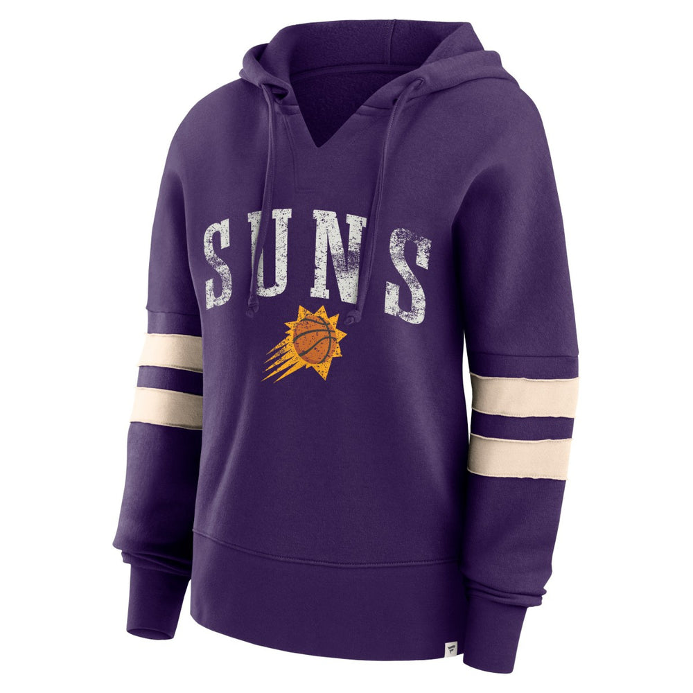 Fanatics Phoenix Suns Women's Bold Move Dolman V-Neck High Hip Hoodie Purple