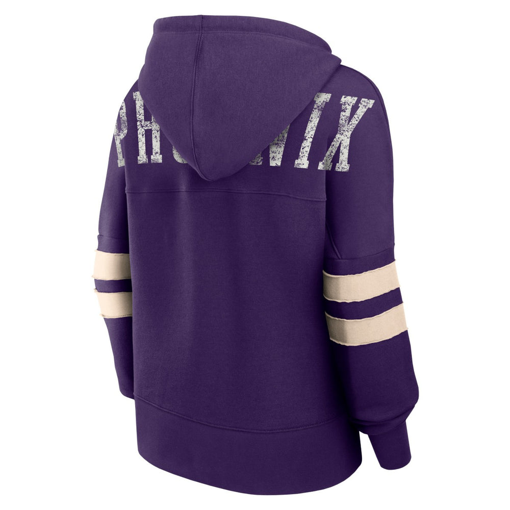 Fanatics Phoenix Suns Women's Bold Move Dolman V-Neck High Hip Hoodie Purple