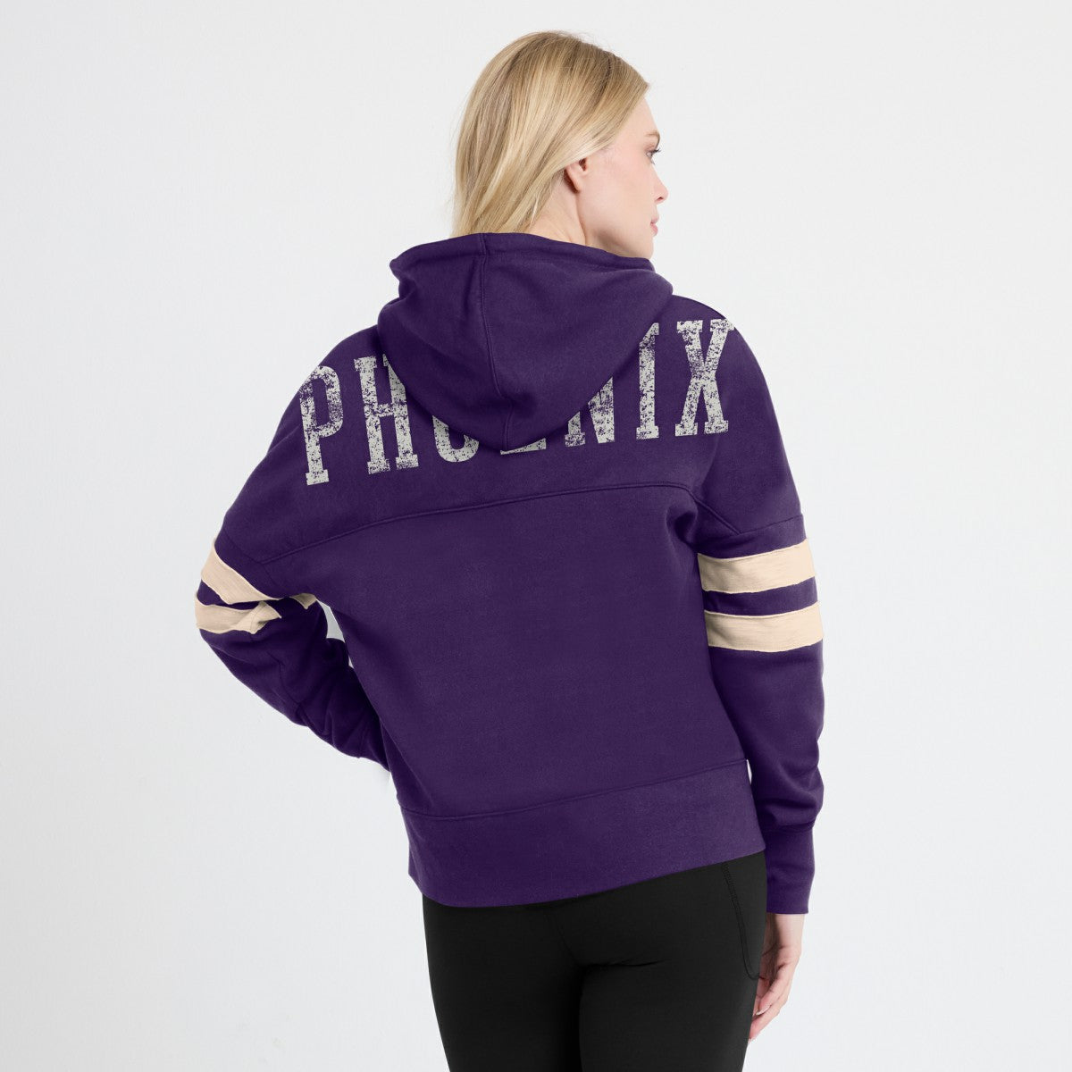 Fanatics Phoenix Suns Women's Bold Move Dolman V-Neck High Hip Hoodie Purple