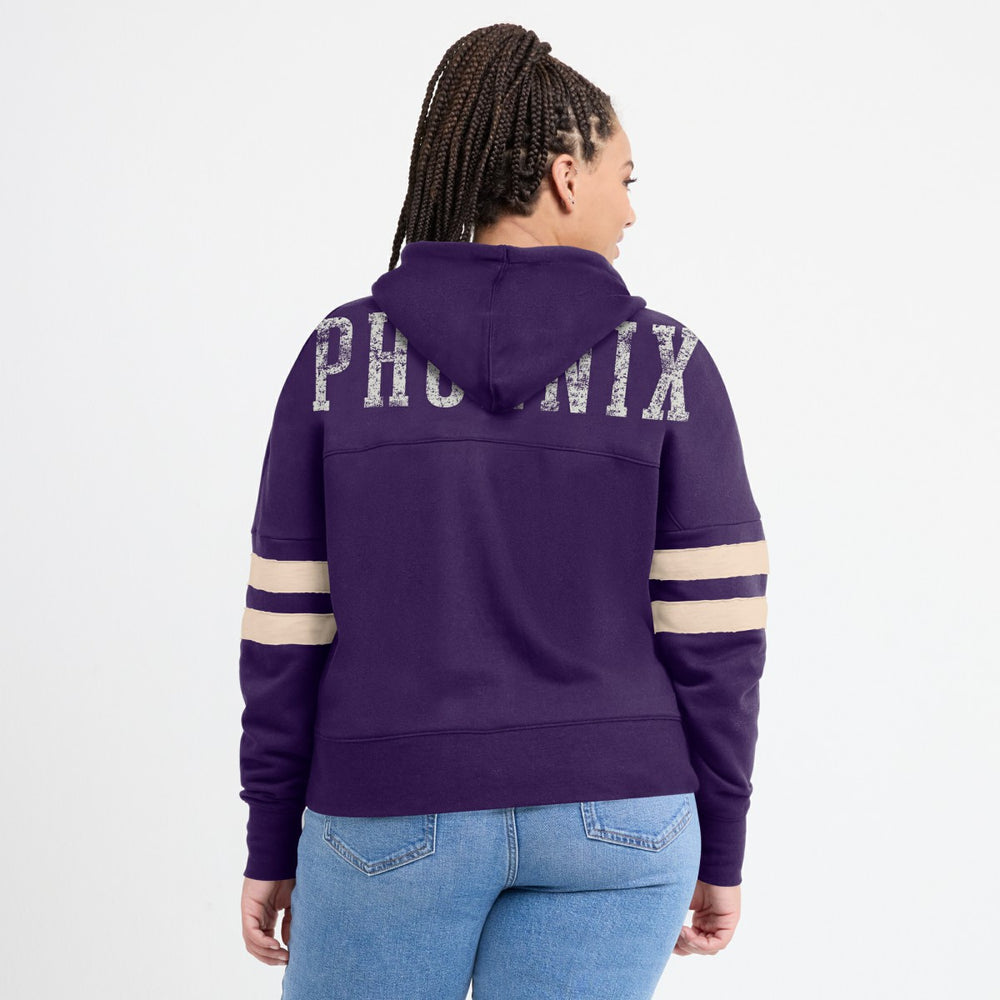 Fanatics Phoenix Suns Women's Bold Move Dolman V-Neck High Hip Hoodie Purple