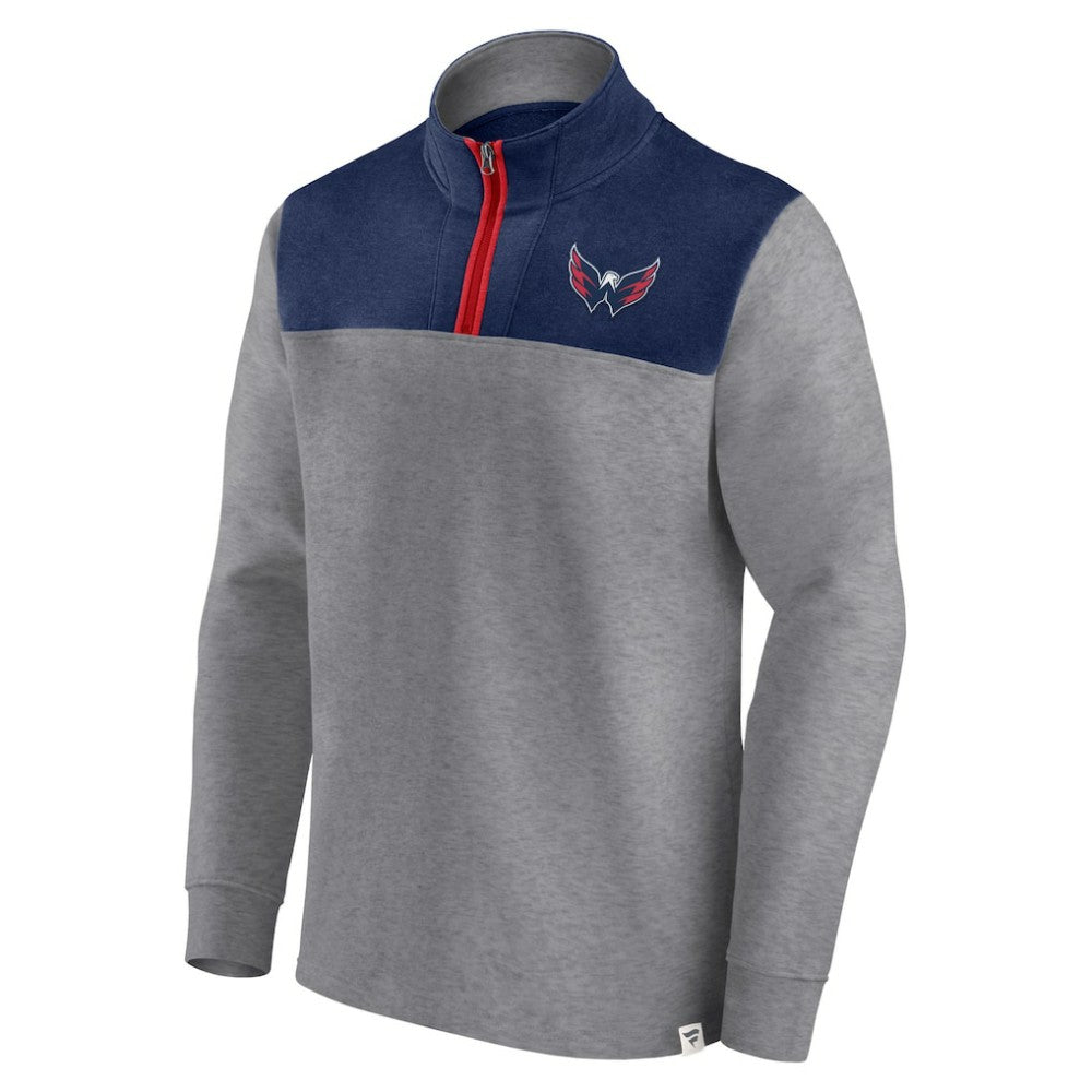 Washington Capitals Fanatics Launch It Quarter-Zip Jacket - Heather Gray | Fanatics discount