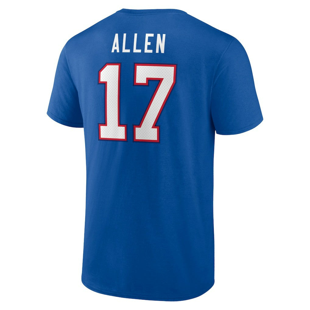 Josh Allen Buffalo Bills Icon Player Name & Number T-Shirt - Royal - NFL