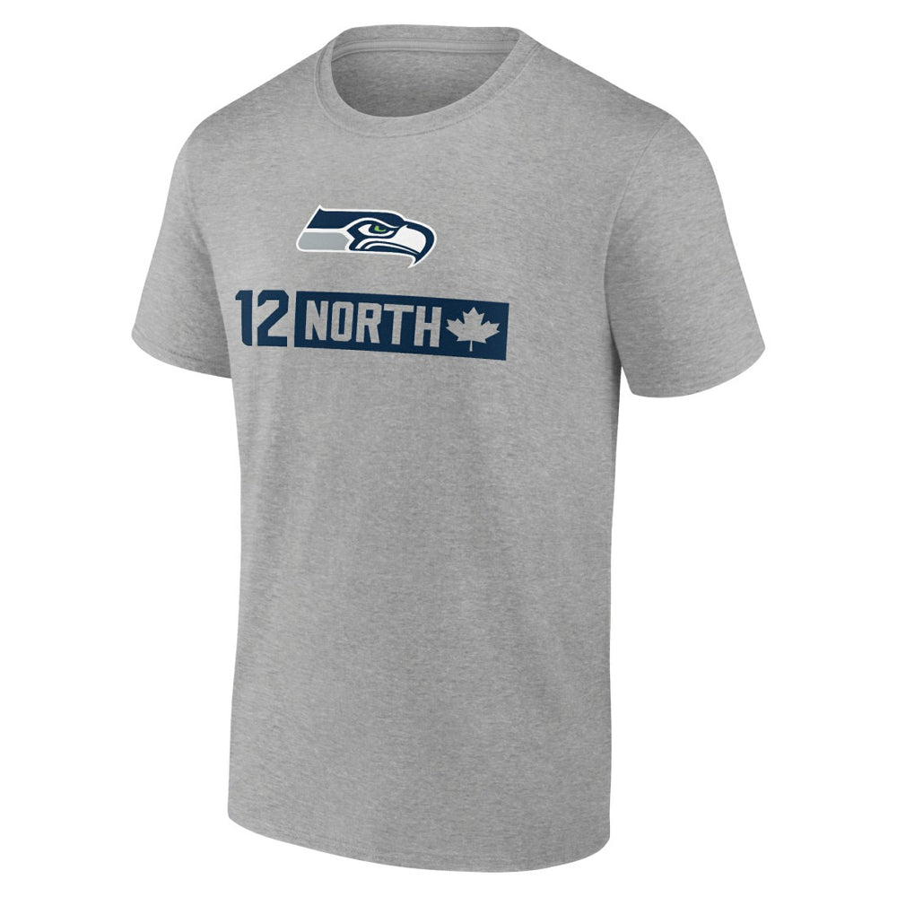 Seattle Seahawks 12 North T-Shirt - Heather Gray - NFL