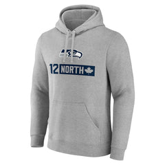 Seattle Seahawks 12 North Pullover Hoodie - Gray - NFL