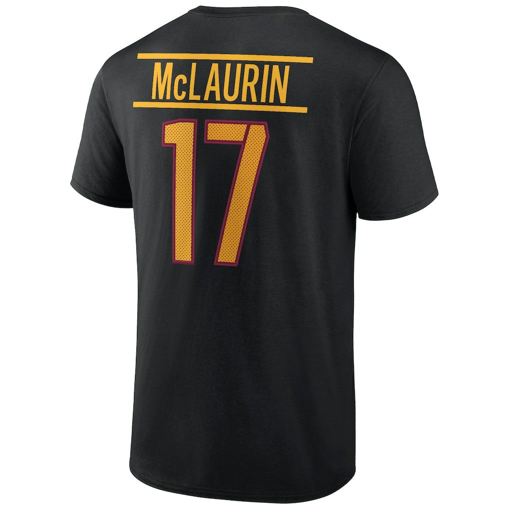 Terry McLaurin Washington Commanders Icon Player Name & Number T-Shirt - Black - NFL