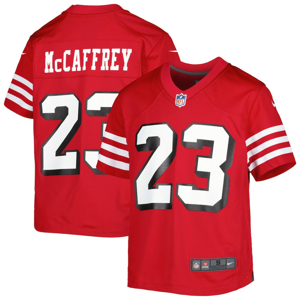 Christian McCaffrey San Francisco 49ers Youth Game Jersey - Scarlet - Nike