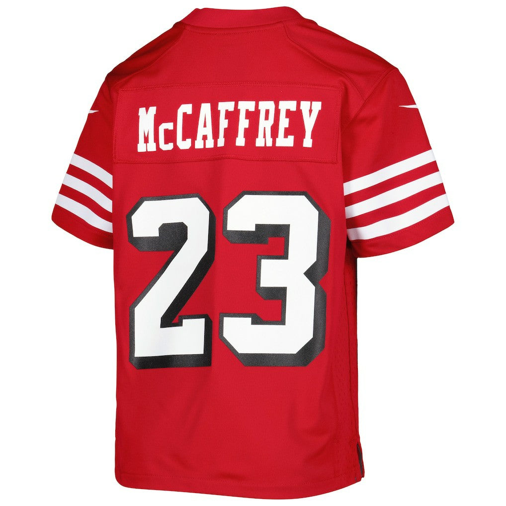 Christian McCaffrey San Francisco 49ers Youth Game Jersey - Scarlet - Nike