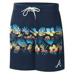 Atlanta Braves G-III Sports by Carl Banks Breeze Volley Swim Shorts Sale