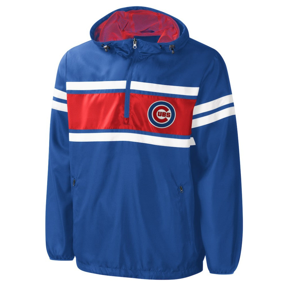 Chicago Cubs G-III Sports by Carl Banks Game Score Quarter-Zip Windbreaker Online
