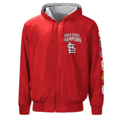 St. Louis Cardinals G-III Sports by Carl Banks Southpaw Reversible Raglan Hoodie Full-Zip Jacket Outlet