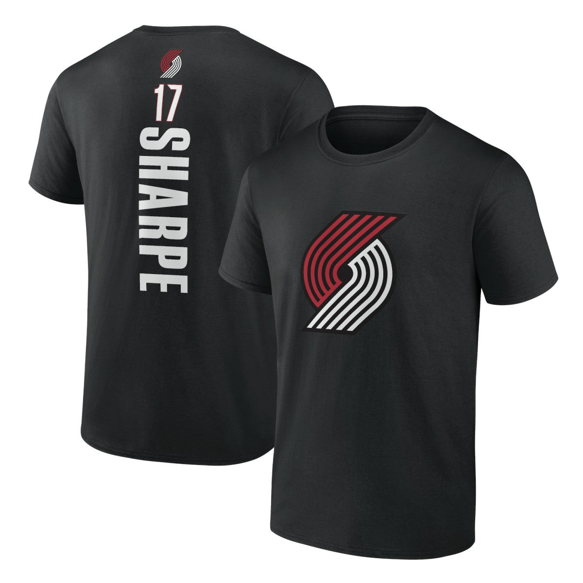 Shaedon Sharpe Portland Trail Blazers Playmaker Team Name & Number T-Shirt Black