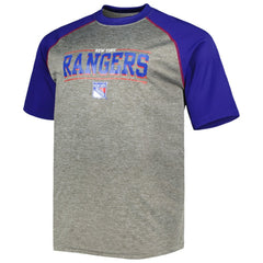 Mika Zibanejad New York Rangers Fanatics Big & Tall Contrast Raglan Name & Number T-Shirt - Heather Gray/Blue | Fanatics discount