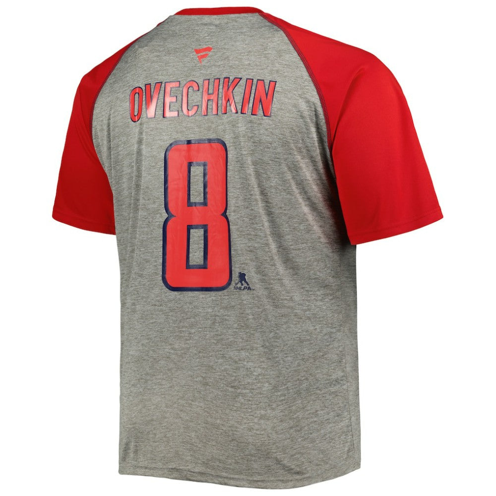 Alexander Ovechkin Washington Capitals Fanatics Big & Tall Captain Patch Contrast Raglan Name & Number T-Shirt - Heather Gray/Red | Fanatics near me