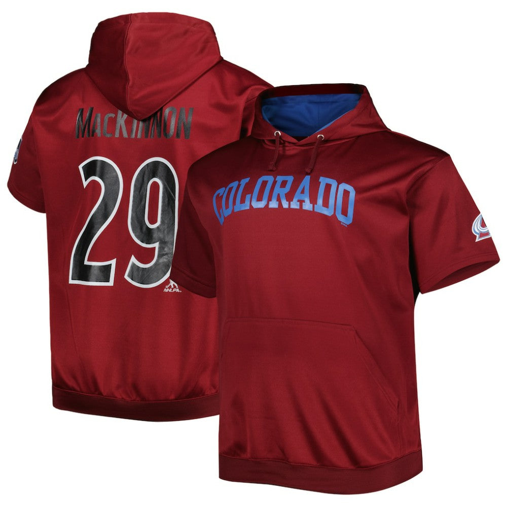 Nathan MacKinnon Colorado Avalanche Fanatics Big & Tall Name & Number Pullover Hoodie - Burgundy | Fanatics discount
