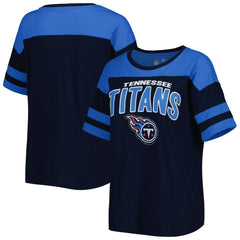 Tennessee Titans G-III 4Her by Carl Banks Women's Play the Ball T-Shirt - Navy/Light Blue - NFL