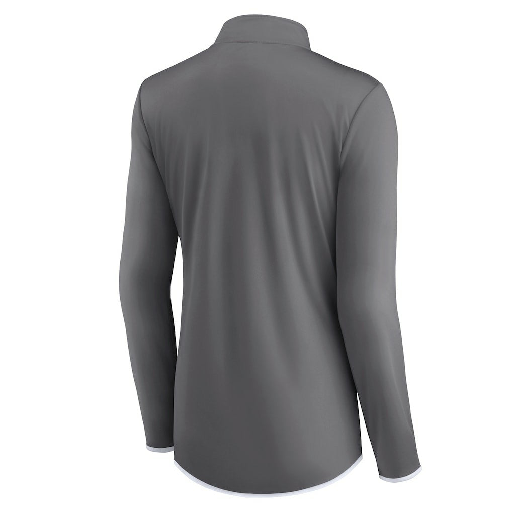 Dallas Cowboys Women's Corner Long Sleeve 1/4 Zip Top - Gray - Fanatics