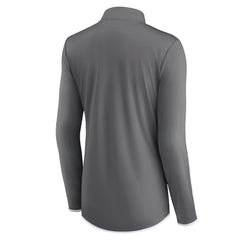 Dallas Cowboys Women's Corner Long Sleeve 1/4 Zip Top - Gray - Fanatics