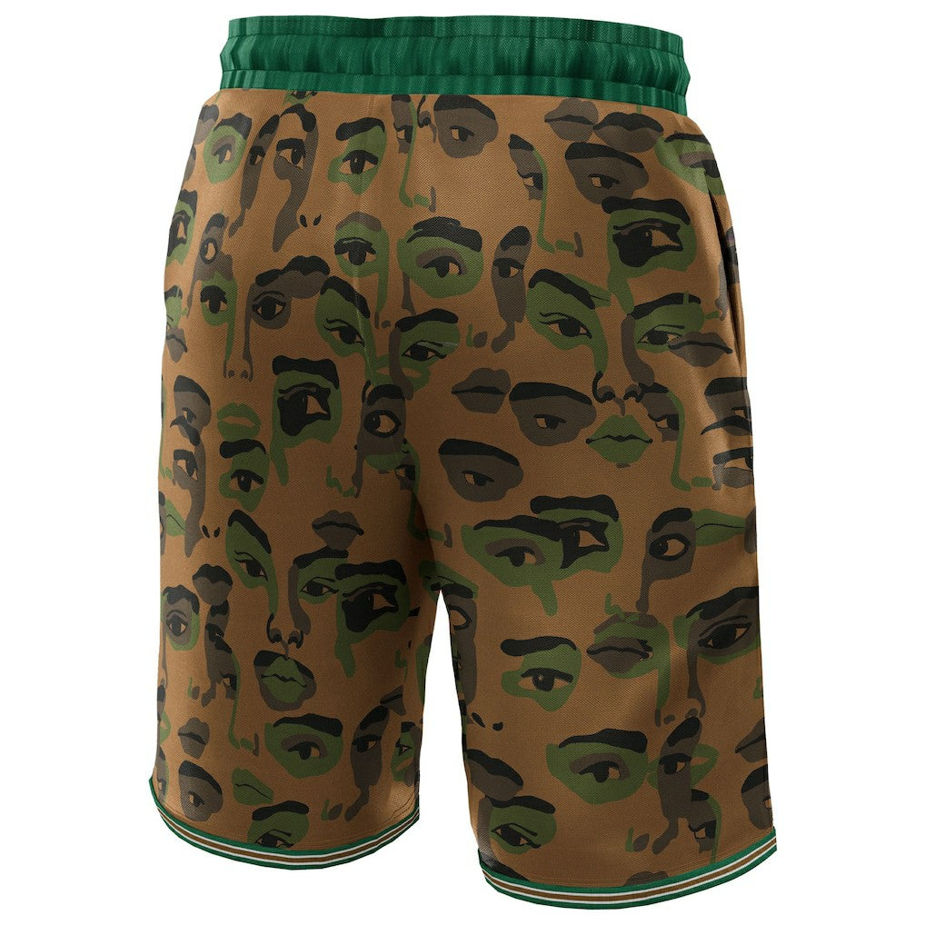 Fanatics Boston Celtics NBA & KidSuper Studios Unisex Hometown Shorts Brown