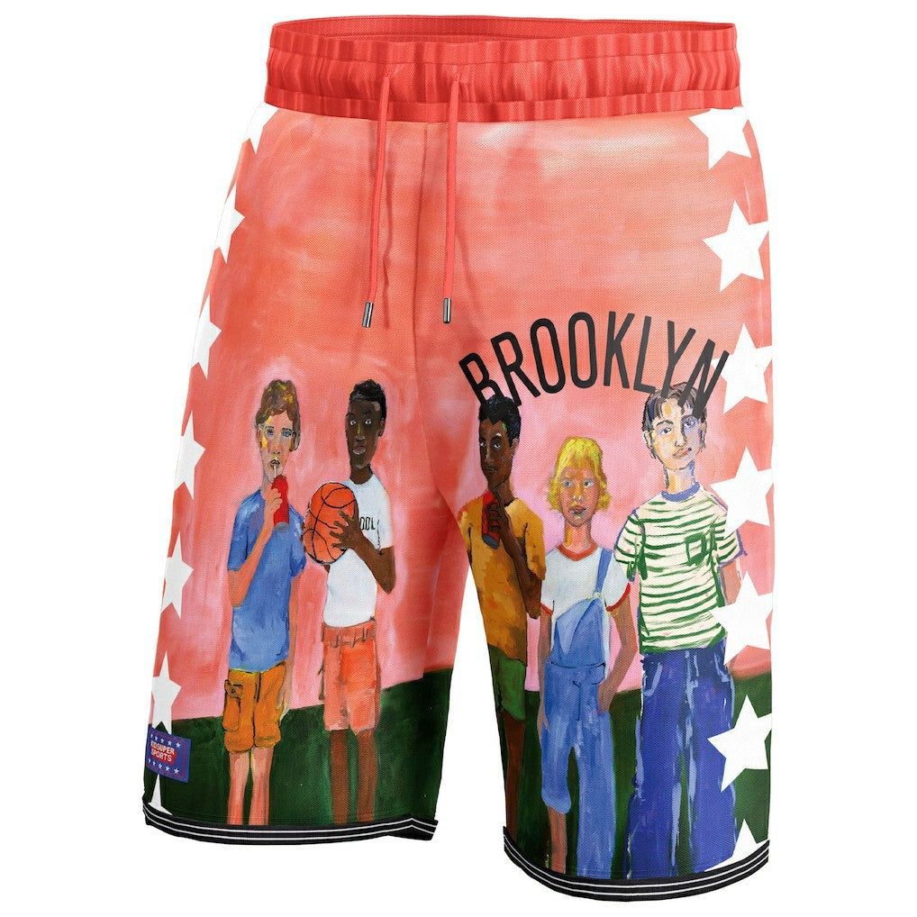 Fanatics Brooklyn Nets NBA & KidSuper Studios Unisex Hometown Shorts Black