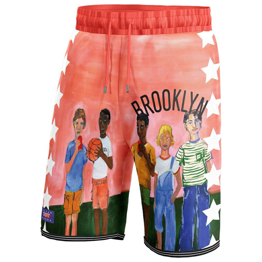 Fanatics Brooklyn Nets NBA & KidSuper Studios Unisex Hometown Shorts Black