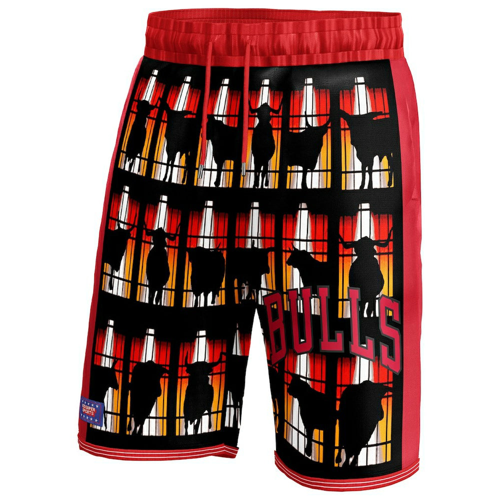 Fanatics Chicago Bulls NBA & KidSuper Studios Unisex Hometown Shorts Red