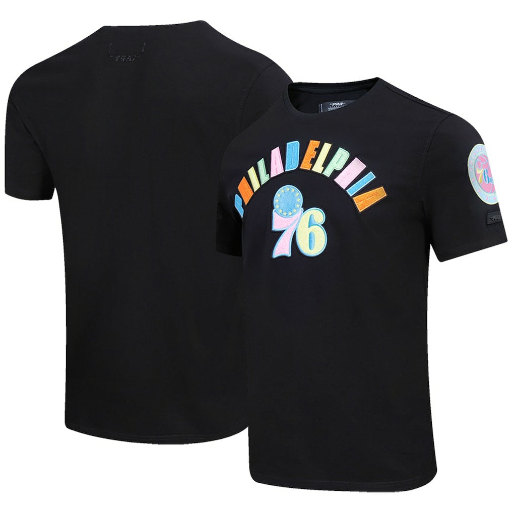 Philadelphia 76ers Pro Standard Washed Neon T-Shirt Black