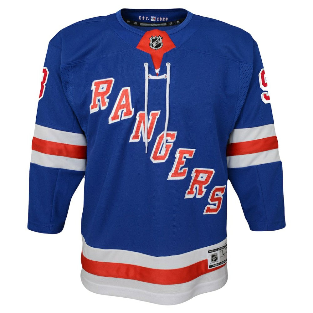 Mika Zibanejad New York Rangers Youth Home Premier Player Jersey - Blue | NHL Clearance