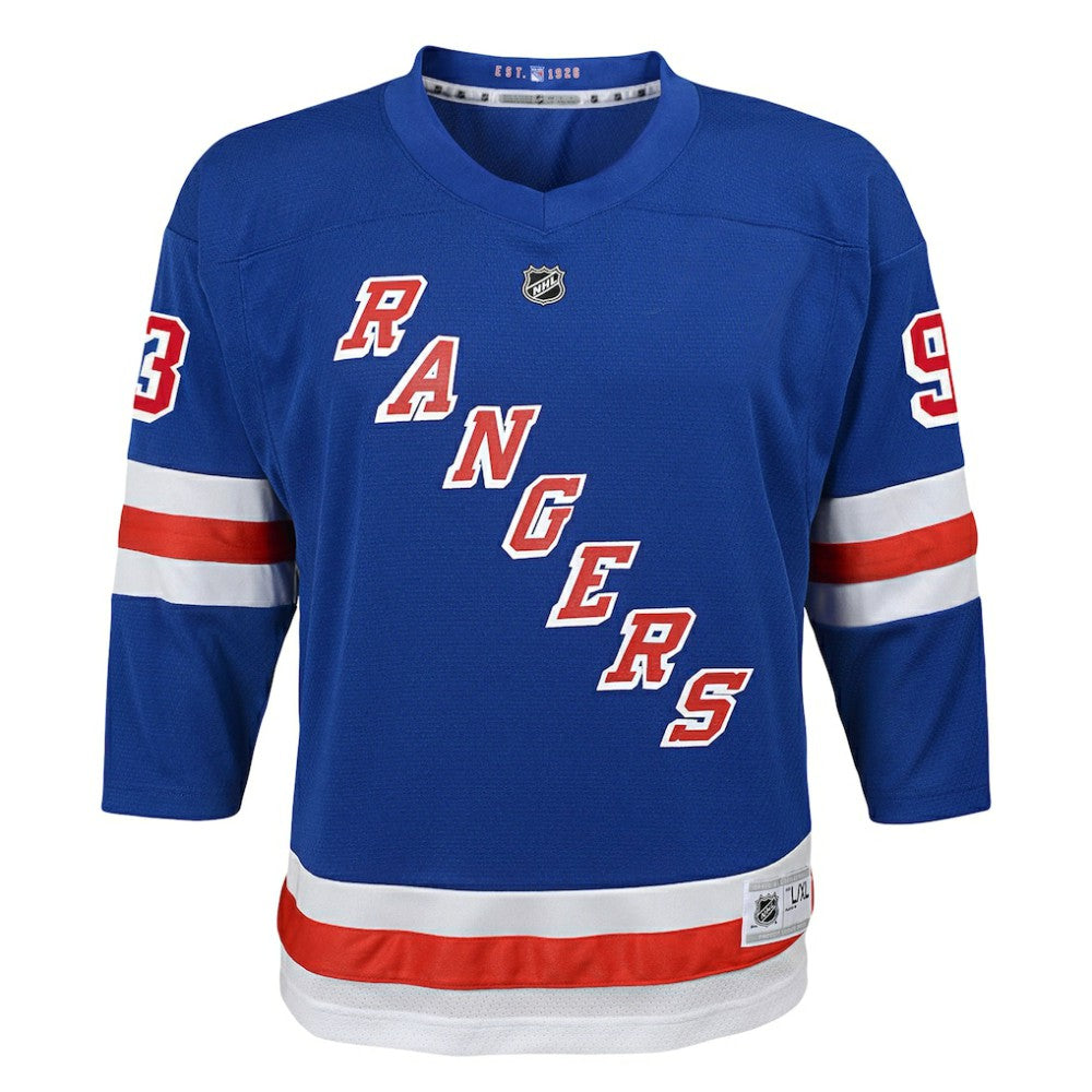 Mika Zibanejad New York Rangers Youth Home Replica Player Jersey - Blue | NHL Clearance
