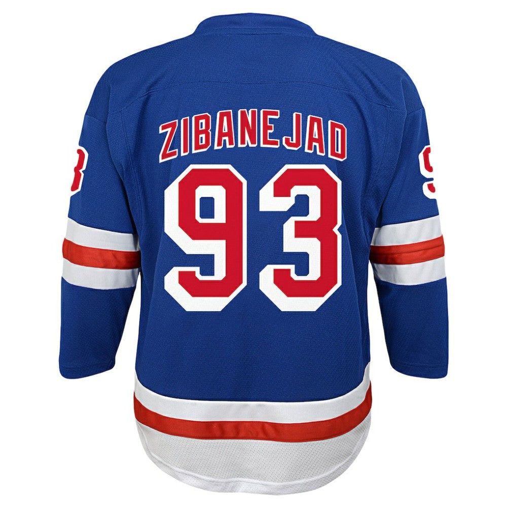 Mika Zibanejad New York Rangers Youth Home Replica Player Jersey - Blue | NHL Clearance