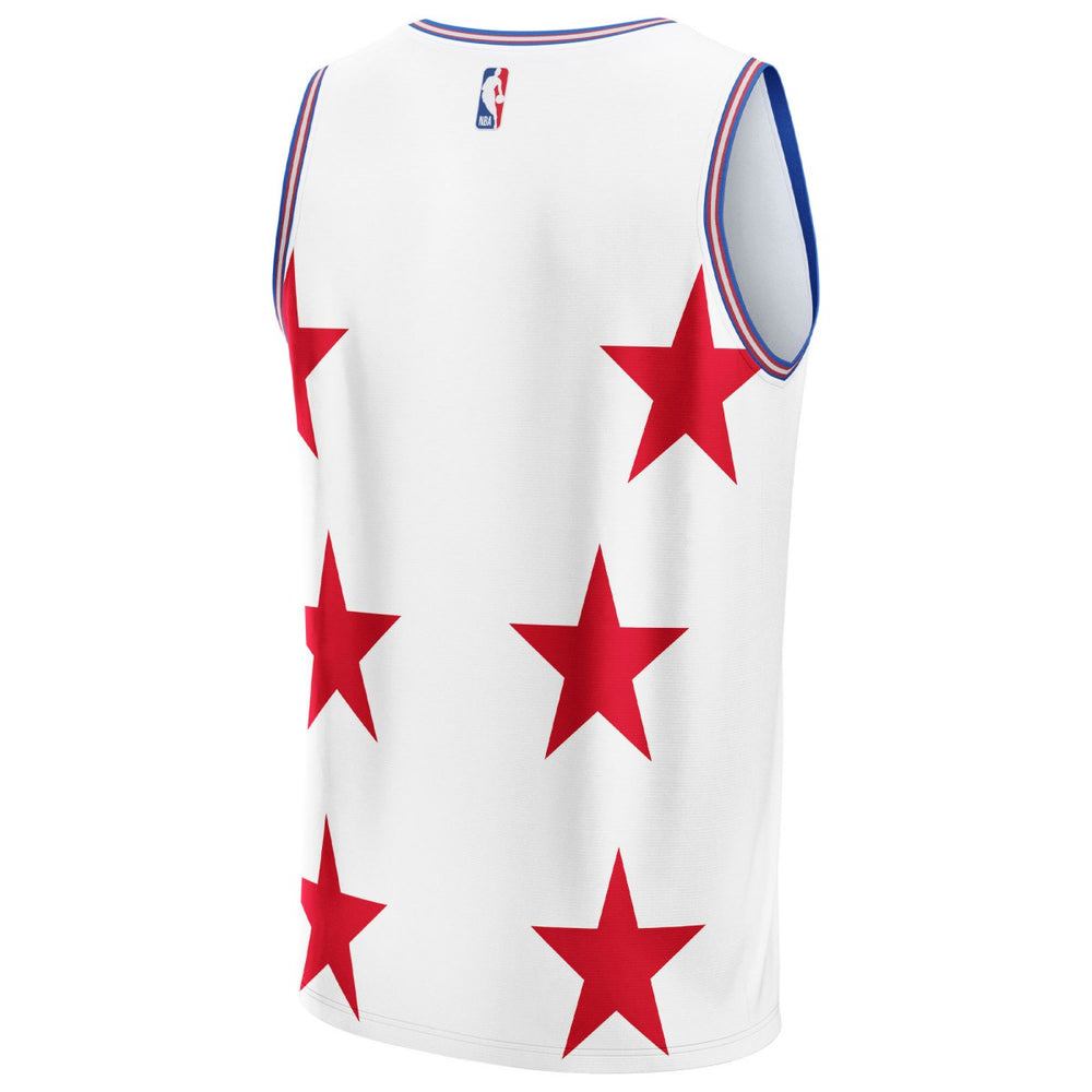 Fanatics Philadelphia 76ers NBA & KidSuper Studios Unisex Hometown Jersey White