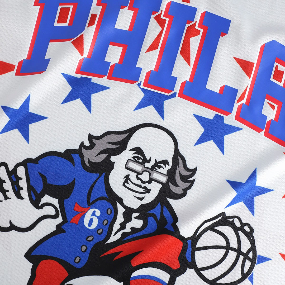 Fanatics Philadelphia 76ers NBA & KidSuper Studios Unisex Hometown Jersey White
