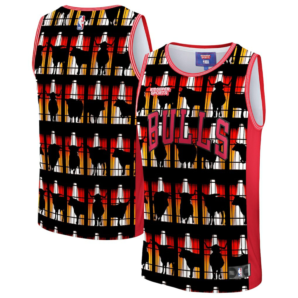 Fanatics Chicago Bulls NBA & KidSuper Studios Unisex Hometown Jersey Red