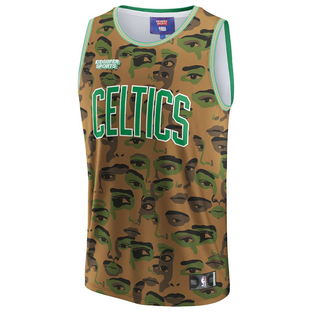 Fanatics Boston Celtics NBA & KidSuper Studios Unisex Hometown Jersey Brown
