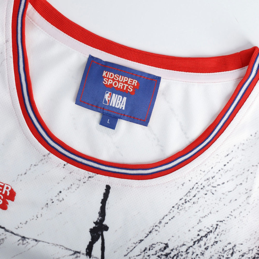 Fanatics LA Clippers NBA & KidSuper Studios Unisex Hometown Jersey Gray