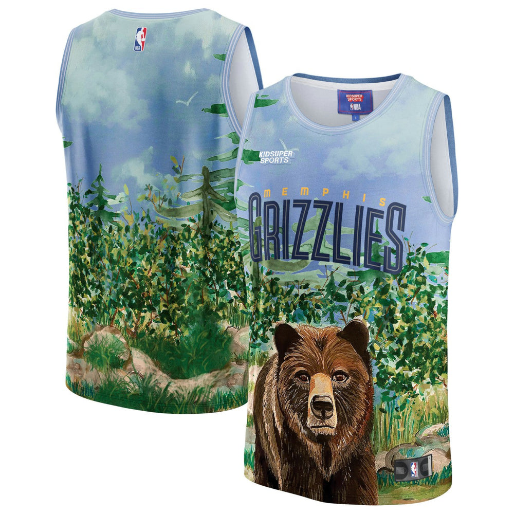 Fanatics Memphis Grizzlies NBA & KidSuper Studios Unisex Hometown Jersey Teal