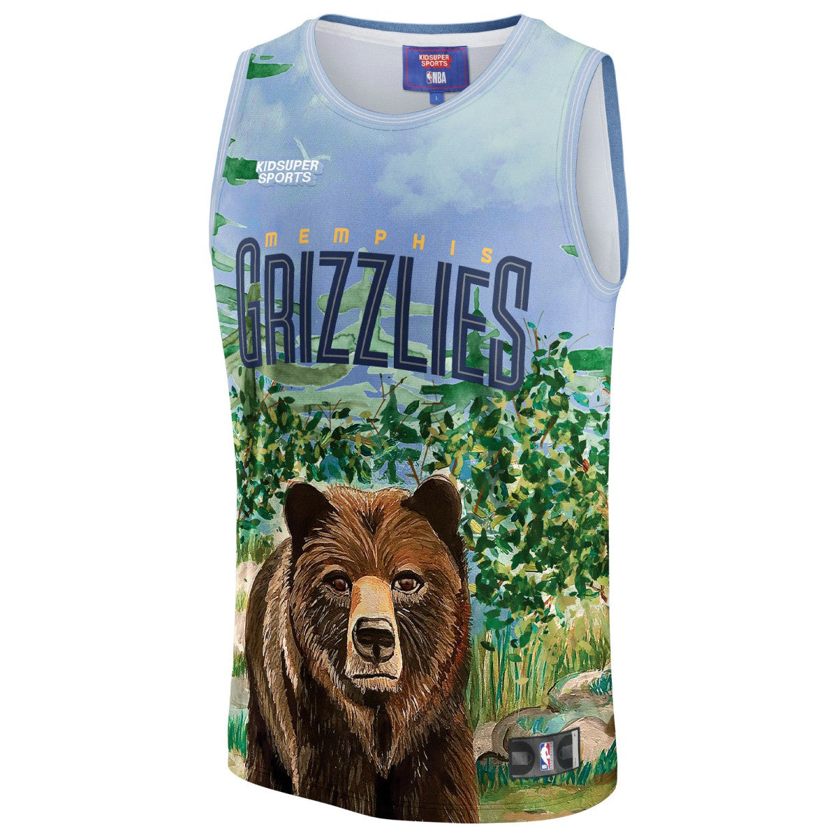 Fanatics Memphis Grizzlies NBA & KidSuper Studios Unisex Hometown Jersey Teal