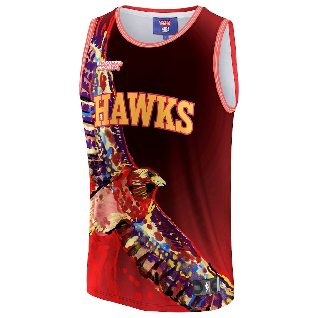 Fanatics Atlanta Hawks NBA & KidSuper Studios Unisex Hometown Jersey Red