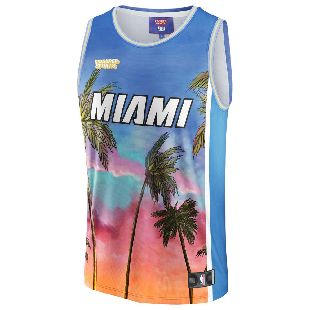 Fanatics Miami Heat NBA & KidSuper Studios Unisex Hometown Jersey Blue