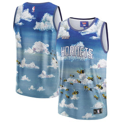 Fanatics Charlotte Hornets NBA & KidSuper Studios Unisex Hometown Jersey Blue