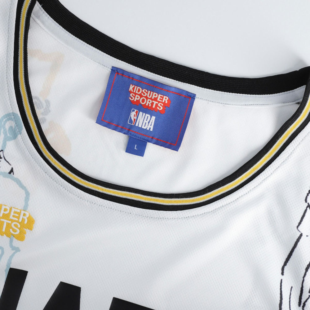 Fanatics Utah Jazz NBA & KidSuper Studios Unisex Hometown Jersey White