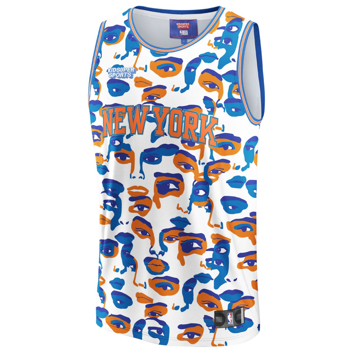 Fanatics New York Knicks NBA & KidSuper Studios Unisex Hometown Jersey White