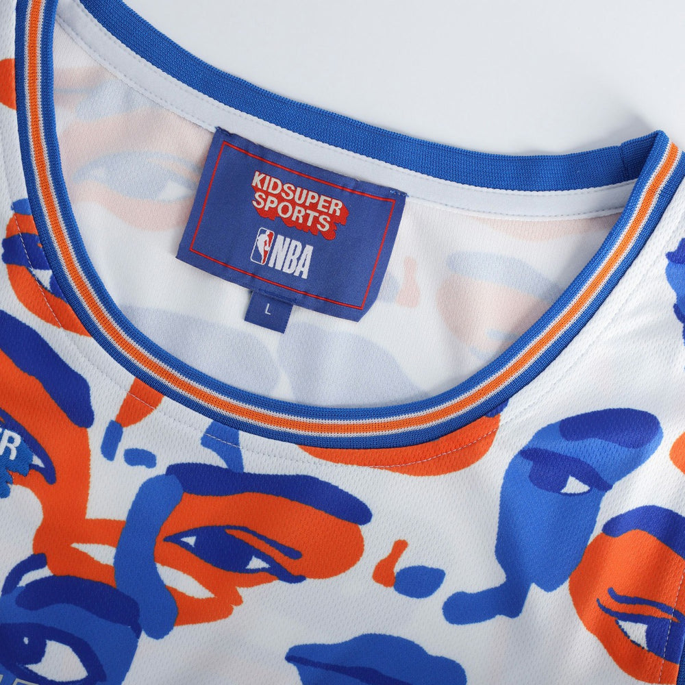 Fanatics New York Knicks NBA & KidSuper Studios Unisex Hometown Jersey White