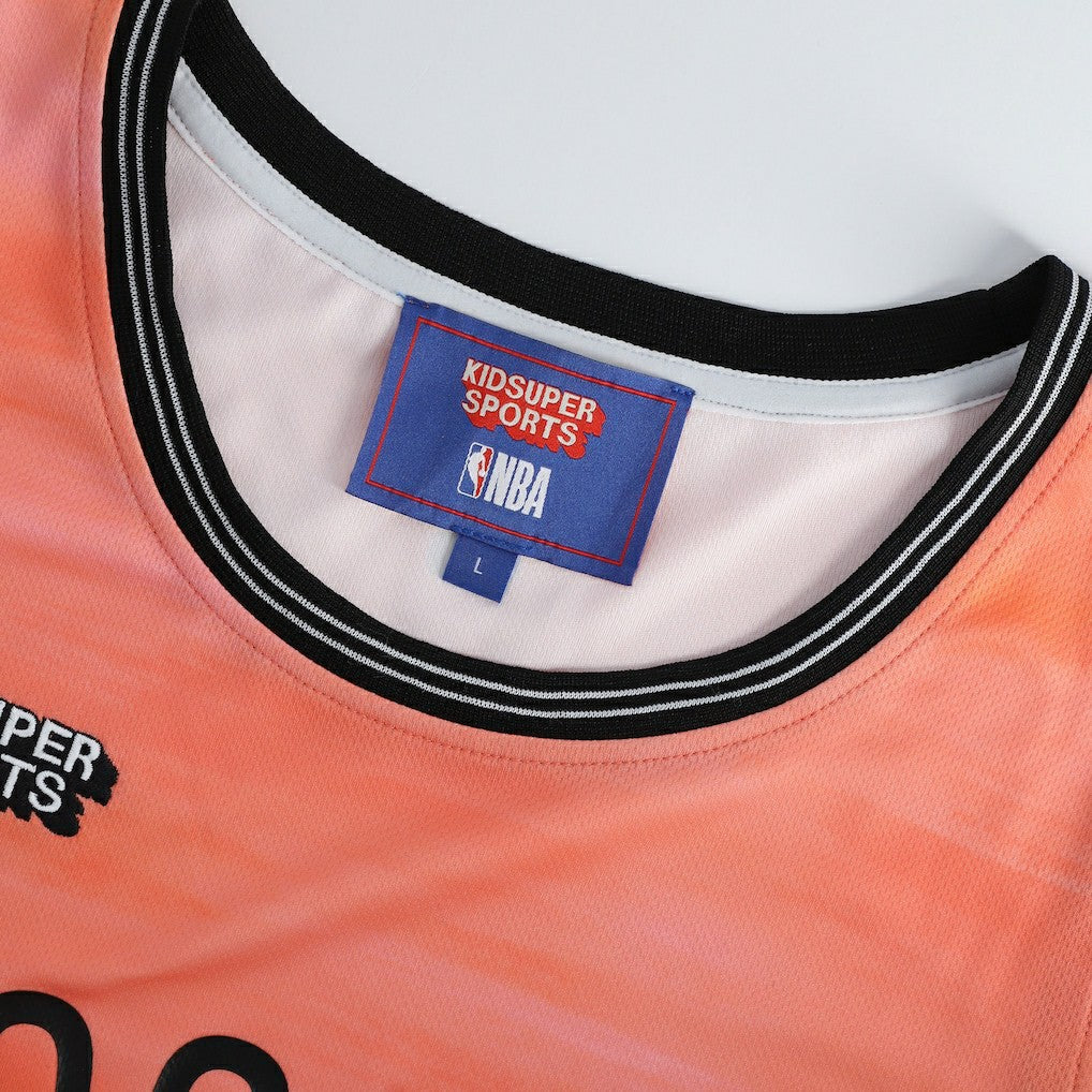 Fanatics Brooklyn Nets NBA & KidSuper Studios Unisex Hometown Jersey Coral
